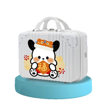 Βαλίτσα αποσκευών για ταξίδια με νεσεσέρ καλλυντικών, ABS υλικό; άνοιγμα με φερμουάρ; ροδάκια 360° περιστροφής; αδιάβροχη και εξαιρετικά ελαφριά; κλειδαριά συνδυασμού