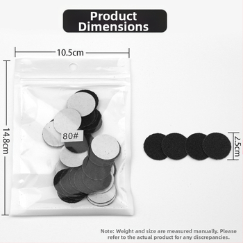 Σετ φύλλων λείανσης για περιποίηση νυχιών, υλικό: άμμος φλοιού, καθαρό βάρος 35 g, κατάλληλο για αφαίρεση νεκρού δέρματος και κάλων