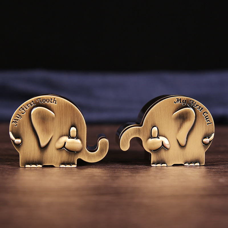 Κουτί αποθήκευσης νεογνικών δοντιών από κράμα ψευδάργύρου – μεταλλικό, blister συσκευασία, για ηλικίες 7–14