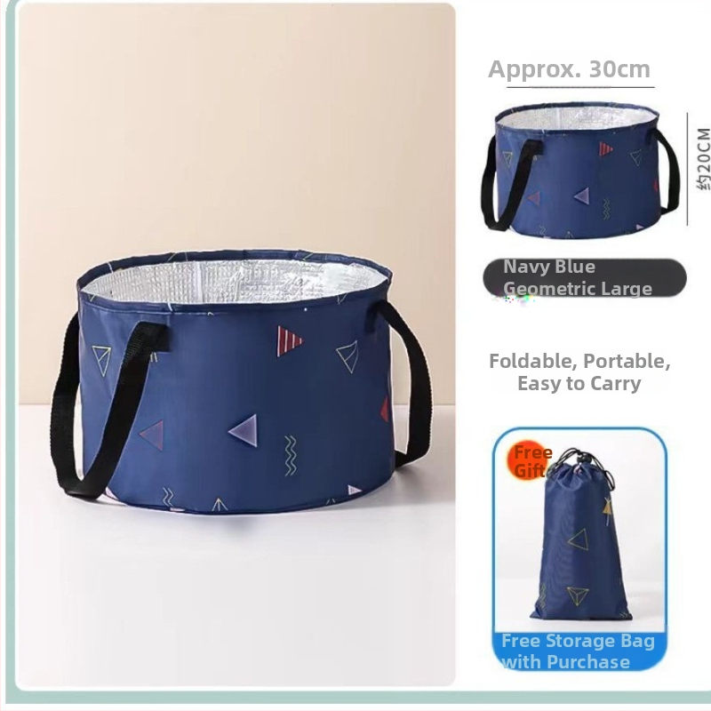 Vas pliabil portabil pentru picioare, pentru călătorii — PVC, design pliabil, pentru adulți