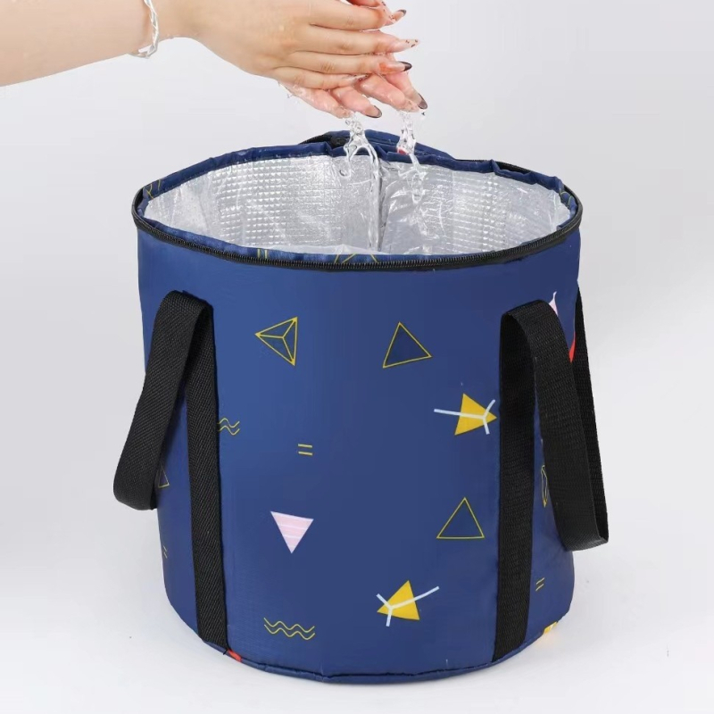 Vas pliabil portabil pentru picioare, pentru călătorii — PVC, design pliabil, pentru adulți