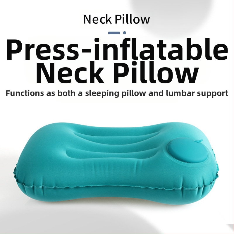 Φουσκωτό μαξιλάρι ταξιδιού – τετράγωνο μοντέλο FlyingBear, 10 εκ. πάχος, PVC φιλικό προς το περιβάλλον, βάρος 100 g