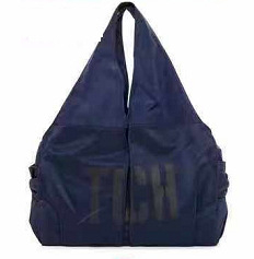 Ženska nylon tote torba sa zatvaračem, vodoravni kvadratni oblik, džep sa zatvaračem, dvostruke ručke