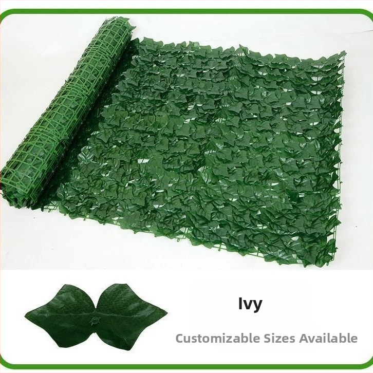 Mű falevél panel a falak és a mennyezet dekorálásához; ideális esküvők, kültéri terek és fotórekvizítumok számára — anyagok: műanyag, selyemvirágok, poliészter szövet; technikák: reliefes nyomás és szitanyomás.