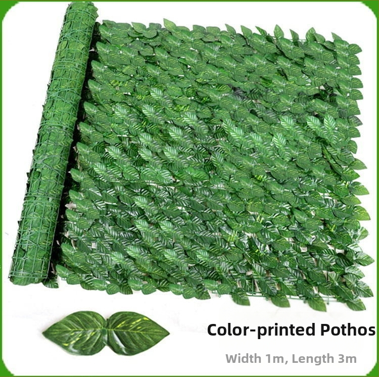 Mű falevél panel a falak és a mennyezet dekorálásához; ideális esküvők, kültéri terek és fotórekvizítumok számára — anyagok: műanyag, selyemvirágok, poliészter szövet; technikák: reliefes nyomás és szitanyomás.