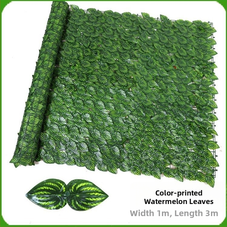 Mű falevél panel a falak és a mennyezet dekorálásához; ideális esküvők, kültéri terek és fotórekvizítumok számára — anyagok: műanyag, selyemvirágok, poliészter szövet; technikák: reliefes nyomás és szitanyomás.