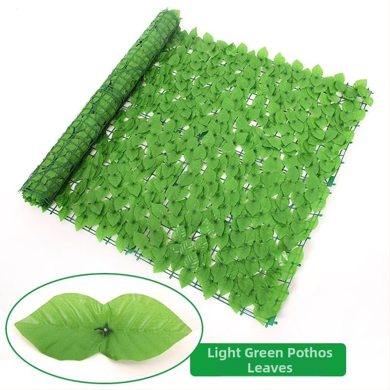 Mű falevél panel a falak és a mennyezet dekorálásához; ideális esküvők, kültéri terek és fotórekvizítumok számára — anyagok: műanyag, selyemvirágok, poliészter szövet; technikák: reliefes nyomás és szitanyomás.