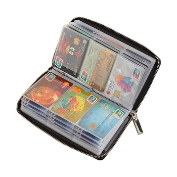 Πορτοφόλι καρτών με φερμουάρ — PU, Unisex, Αστικός μινιμαλισμός, 1 δίπλωση, μάρκα C.DYRIYA