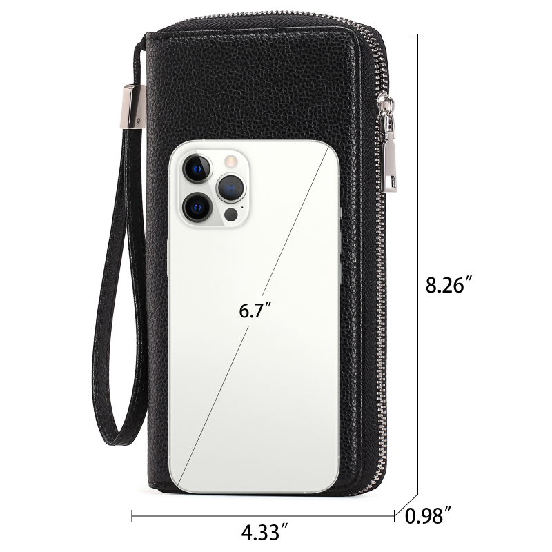 PU ženski novčanik - veliki kapacitet, urbani minimalistički stil, poliester podstava, zaštita od krađe