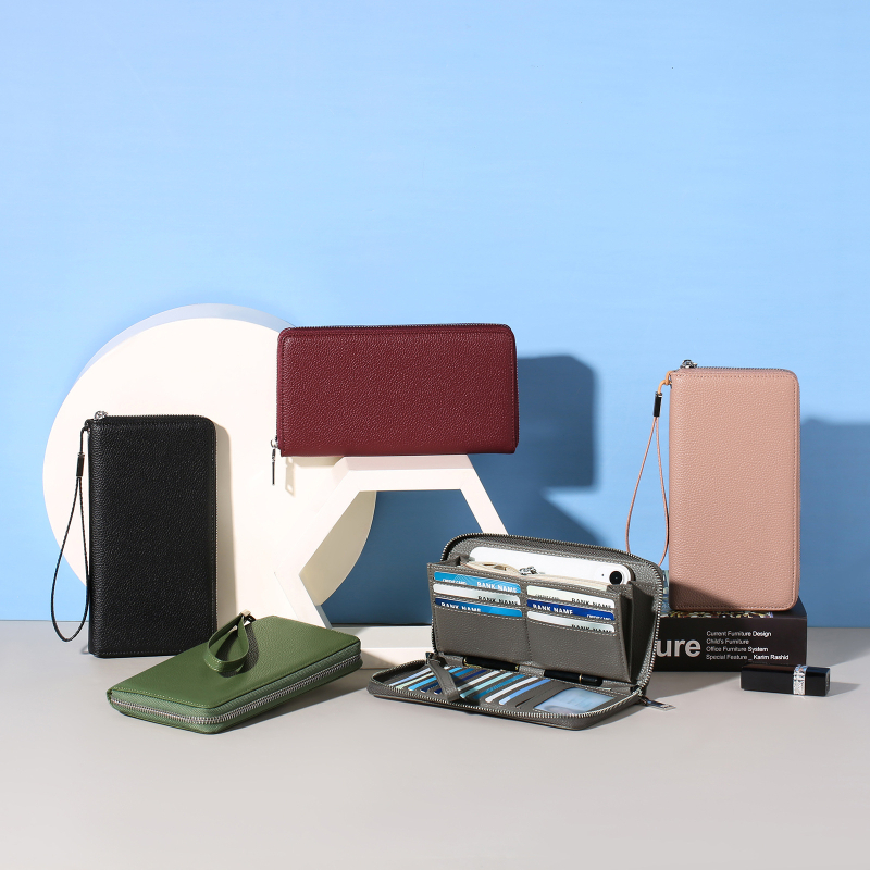 PU ženski novčanik - veliki kapacitet, urbani minimalistički stil, poliester podstava, zaštita od krađe