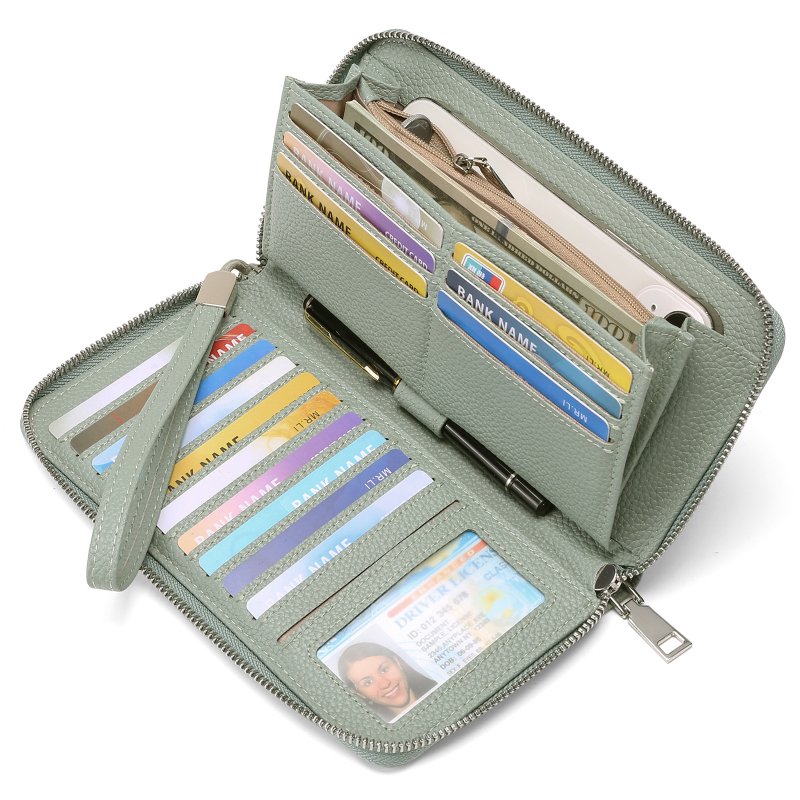 PU ženski novčanik - veliki kapacitet, urbani minimalistički stil, poliester podstava, zaštita od krađe