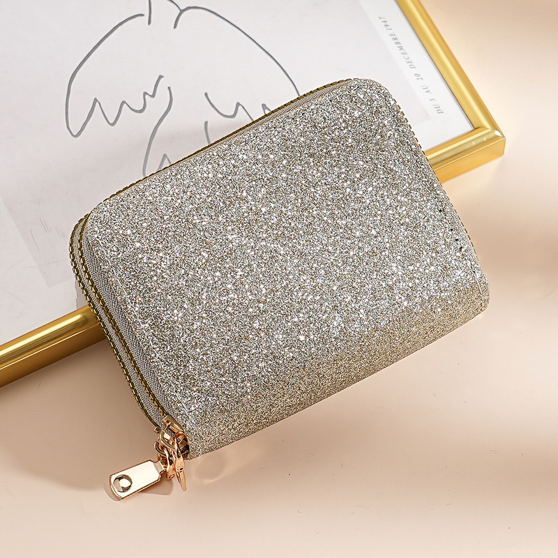 Naiste kaarditasku akordionistiil, topelt tõmblukk, mitu kaardisalvet, PU materjal, sünteetilise naha vooder, linnaline lihtne stiil