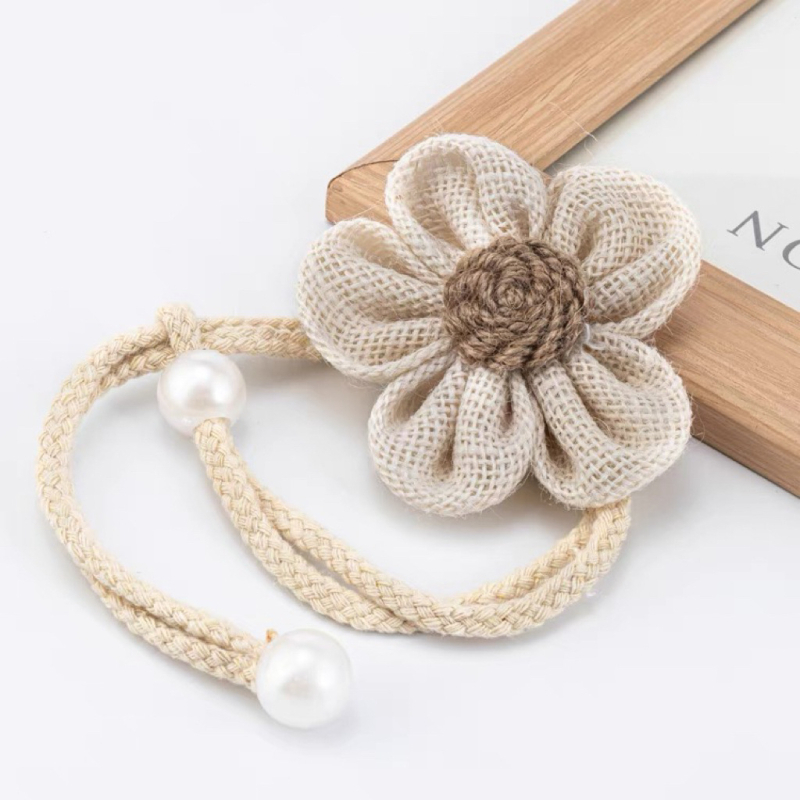 Guanrui lina ziedu aizkaru siksnas ar regulējamu uzglabāšanas auklu, minimālistiskais stils