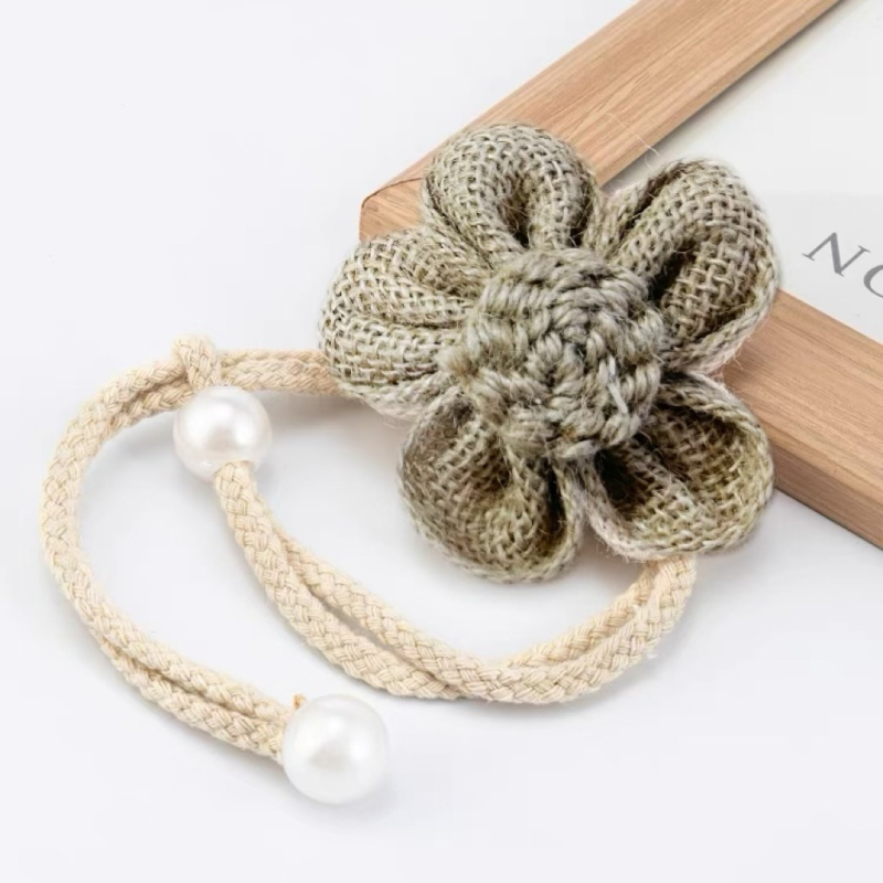 Guanrui lina ziedu aizkaru siksnas ar regulējamu uzglabāšanas auklu, minimālistiskais stils