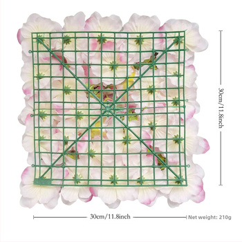 Dirbtinis gėlių sienos dekoras su plastikiniais ir šilko gėlėmis, Monetų sodo tema, Prekės ženklas Xinpeng