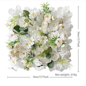 Dirbtinis gėlių sienos dekoras su plastikiniais ir šilko gėlėmis, Monetų sodo tema, Prekės ženklas Xinpeng