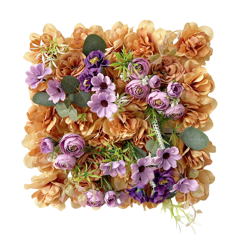 Dirbtinis gėlių sienos dekoras su plastikiniais ir šilko gėlėmis, Monetų sodo tema, Prekės ženklas Xinpeng