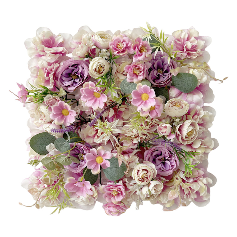 Dirbtinis gėlių sienos dekoras su plastikiniais ir šilko gėlėmis, Monetų sodo tema, Prekės ženklas Xinpeng