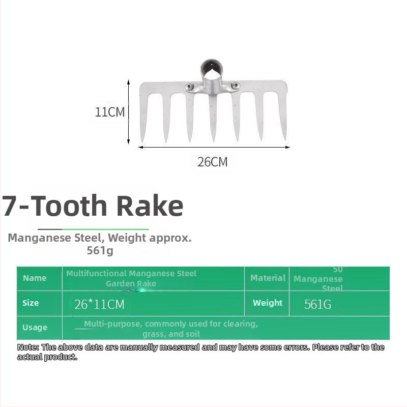 Десетзъбно метално гребло за разрохкване на почвата — многофункционален инструмент