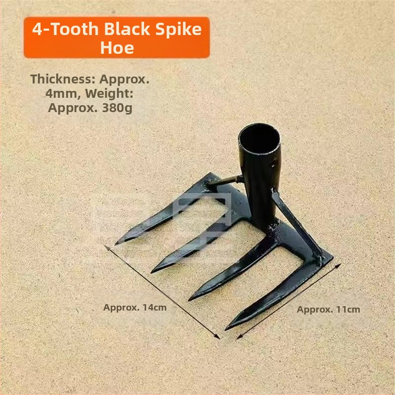 Greblă din oțel cu zece dinți — unealtă multifuncțională pentru afânarea solului