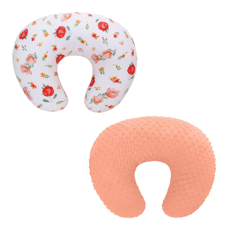 Perna U pentru alăptare a bebelușului, nucleu din bumbac, umplutură poliester, înălțime 15,1–20 cm, greutate 0,55–1,0 kg, imprimeu velur Doudou