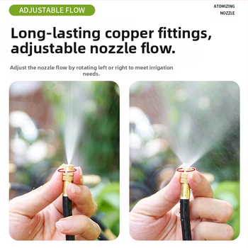 Μικρο-ψεκαστικό σύστημα ποτίσματος με ρυθμιζόμενη γωνία, 360° ακροφύσιο, γρήγορη εγκατάσταση με βύσμα, αυτόματος ψεκαστήρας για οικιακή κηπουρική