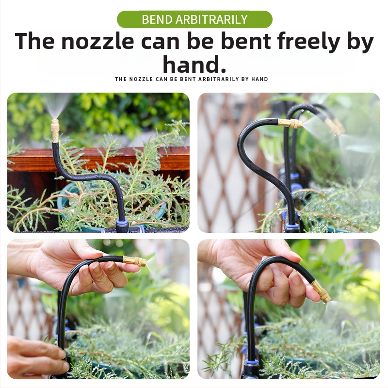 Микроспрей поливна дюза с регулируем ъгъл, 360° универсална дюза, бърза щепселна инсталация, автоматичен пръсквач за домашна градина