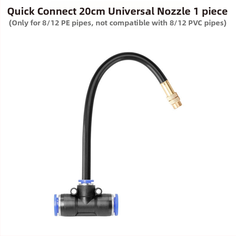 Mikro-raspršiva serija za navodnjavanje s podesivim kutem, 360° univerzalna mlaznica, brza instalacija plug-in, automatski raspršivač za kućnu baštu