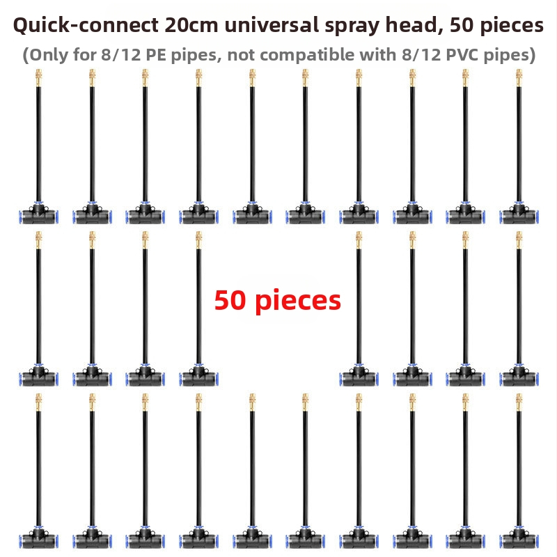 Mikro-raspršiva serija za navodnjavanje s podesivim kutem, 360° univerzalna mlaznica, brza instalacija plug-in, automatski raspršivač za kućnu baštu