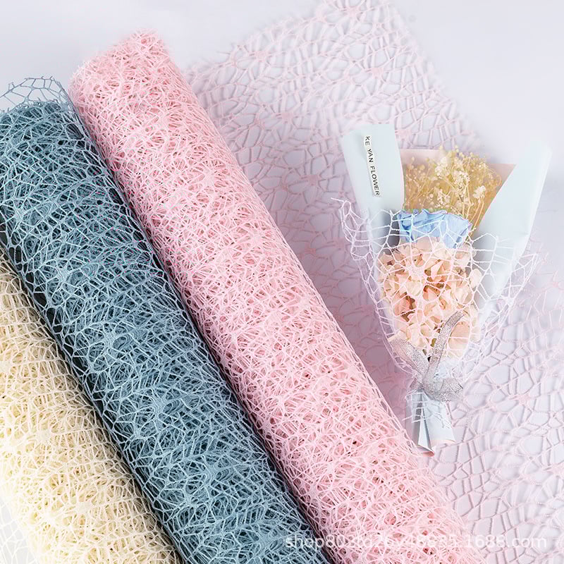 Gazu tinklo ritinys gėlių įvyniojimui – Flower Habitat, Pardavimo įpakavimas, Apdorojimas: Kitas