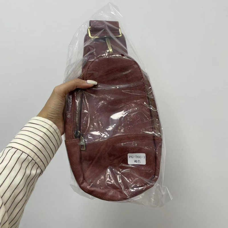 PU дамска чанта за кръст и талия, ретро бохемски стил, цип за затваряне, пролет 2023, за ежедневна употреба