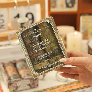 Σετ washi tape για planner και αυτοκόλλητα από χαρτί Kyoto Yanyun, προσαρμόσιμο, υπόστρωμα: washi χαρτί, πάχος 0.02, γενική χρήση