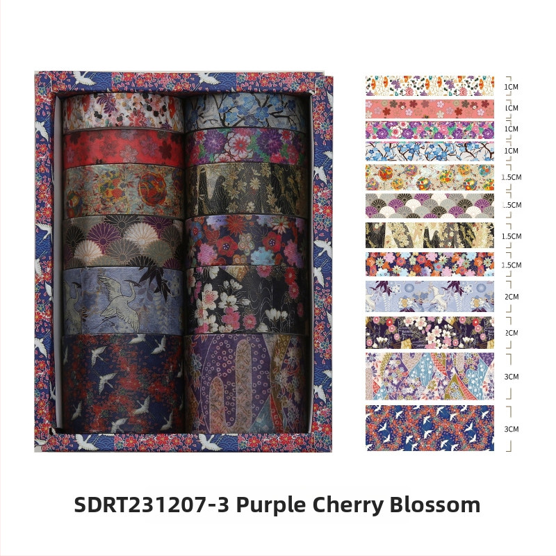 Kyoto Yanyun серия дневникова ващи лента и стикери, персонализируема, субстрат: ващи хартия, дебелина 0.02, обща употреба