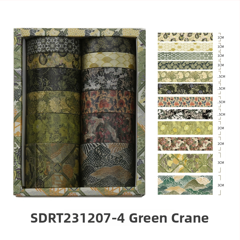 Kyoto Yanyun серия дневникова ващи лента и стикери, персонализируема, субстрат: ващи хартия, дебелина 0.02, обща употреба