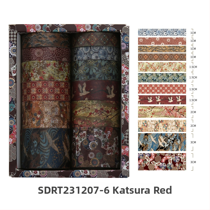 Kyoto Yanyun серия дневникова ващи лента и стикери, персонализируема, субстрат: ващи хартия, дебелина 0.02, обща употреба