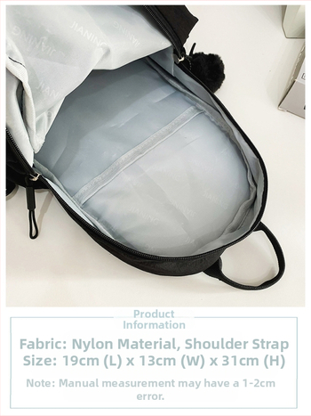 Νάιλον τσάντα crossbody με φερμουάρ, θήκες για κινητό και ID, μαλακό εξωτερικό, τρισδιάστατος εξωτερικός σχεδιασμός, street style, χειμώνας 2024