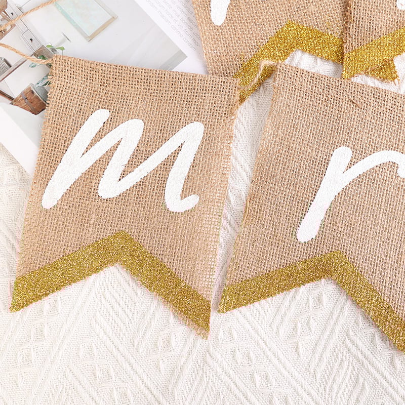 Hyhpsyj márkájú zászló – párt kiegészítő, kendervászon anyag, zászlórúd nélkül, Opp bag csomagolás, születésnapra, jegyességre és eljegyzésre alkalmas