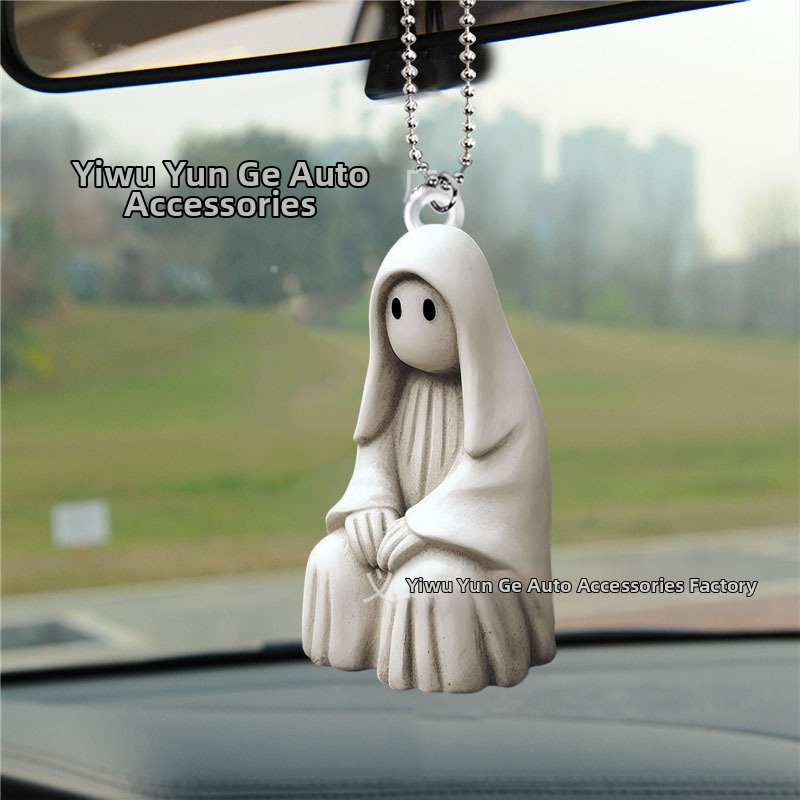 Decorațiune auto suspendabilă – Cloud, acrilic, personalizare a procesării, stil desen animat