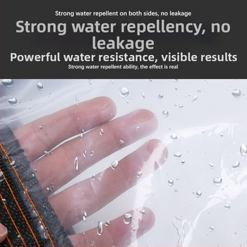 Διαφανές ενισχυμένο PVC πανί βροχής για οικιακά λουλούδια, με μόνωση, σκίαση και προστασία από τη σκόνη για μπαλκόνι