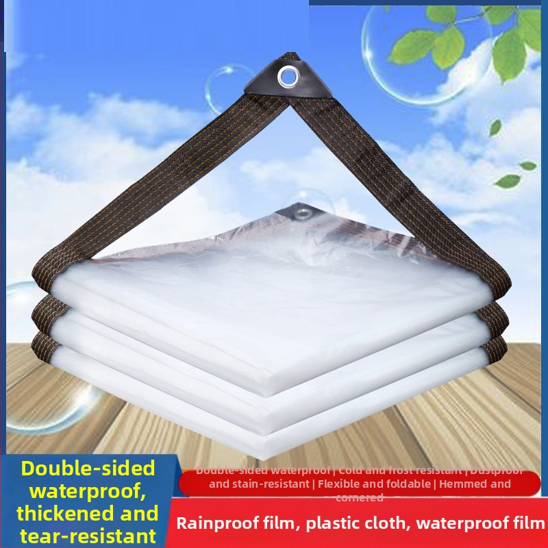 Διαφανές ενισχυμένο PVC πανί βροχής για οικιακά λουλούδια, με μόνωση, σκίαση και προστασία από τη σκόνη για μπαλκόνι