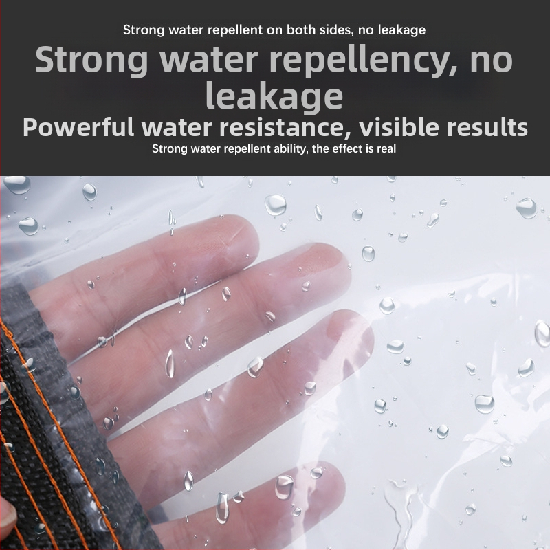 Прозрачен усилен PVC дъждовен плат за домашни цветя, осигуряващ изолация, слънцезащита и прахозащита за балкон