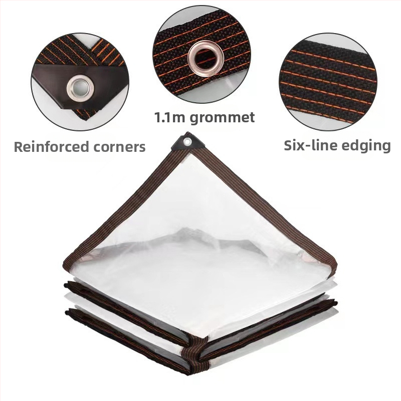 Áttetsző megerősített PVC esővédő fólia beltéri virágokhoz, hőszigetelés, árnyékolás és porvédelem a balkonra