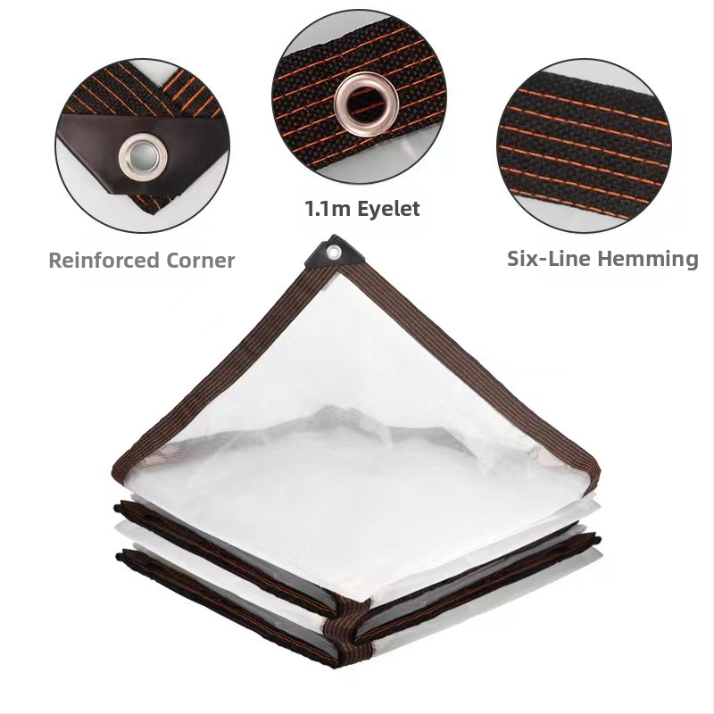 Áttetsző megerősített PVC esővédő fólia beltéri virágokhoz, hőszigetelés, árnyékolás és porvédelem a balkonra