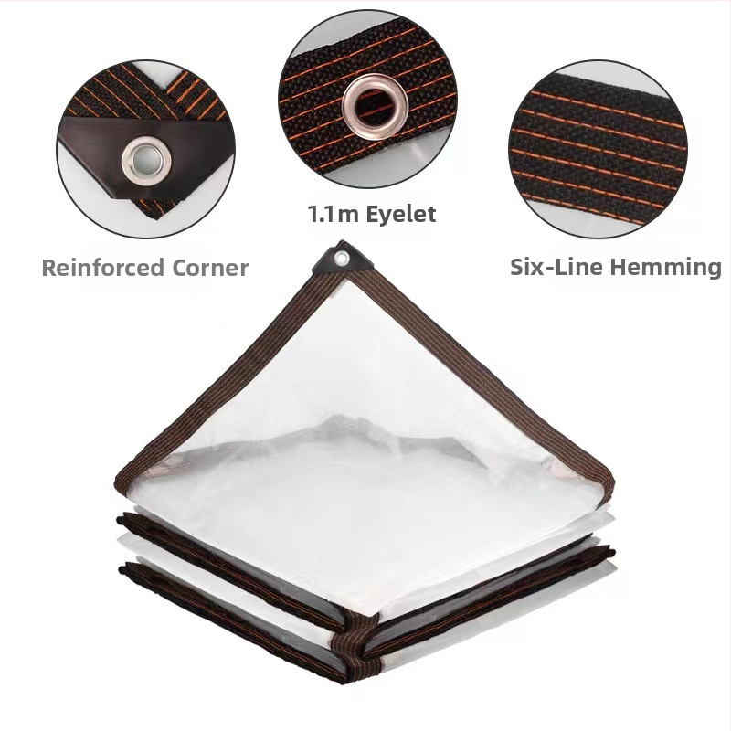 Áttetsző megerősített PVC esővédő fólia beltéri virágokhoz, hőszigetelés, árnyékolás és porvédelem a balkonra