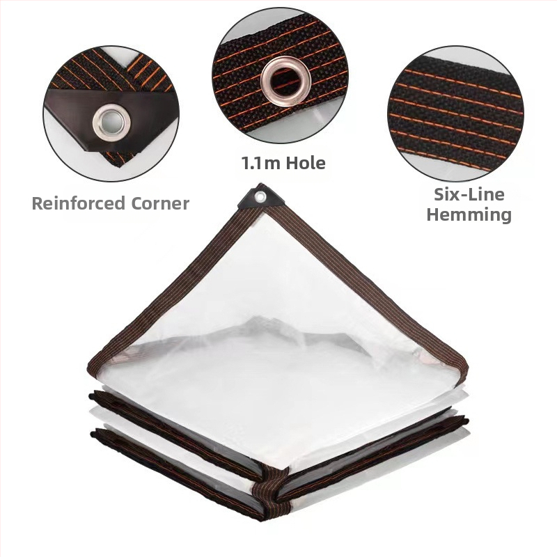 Áttetsző megerősített PVC esővédő fólia beltéri virágokhoz, hőszigetelés, árnyékolás és porvédelem a balkonra