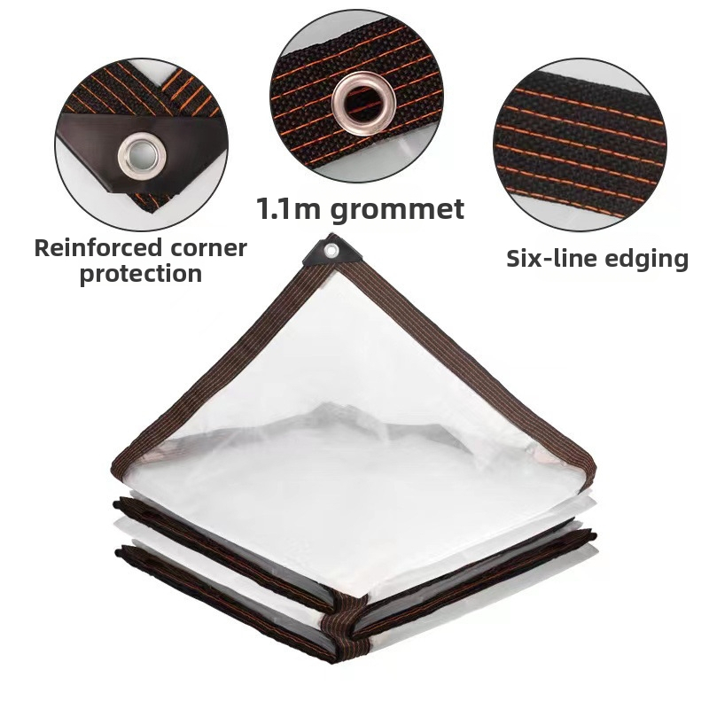 Áttetsző megerősített PVC esővédő fólia beltéri virágokhoz, hőszigetelés, árnyékolás és porvédelem a balkonra