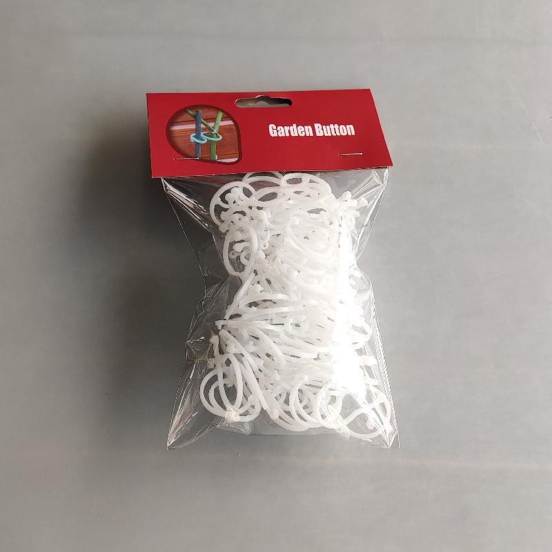 Plastične kopče s osmerokutnim zatvaračem za pričvršćivanje stabljika biljaka, rajčica i cvijeća