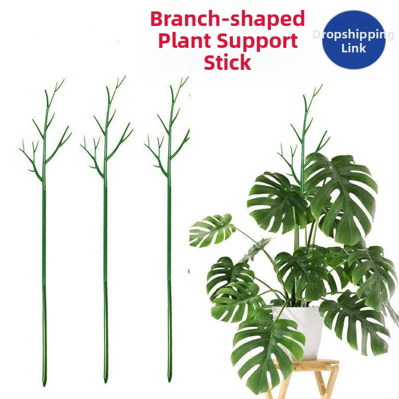 Augalų laikiklio lazda – plastikinė, balkonui ir namų sodininkystei, augalų laikiklis nuo kritimo