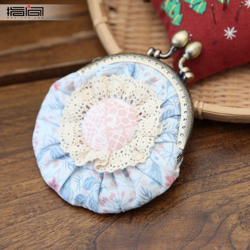 Set križnog šava: pastoralni stil, motivi cvijeće/trava/lišće na pamuk-lanom platnu