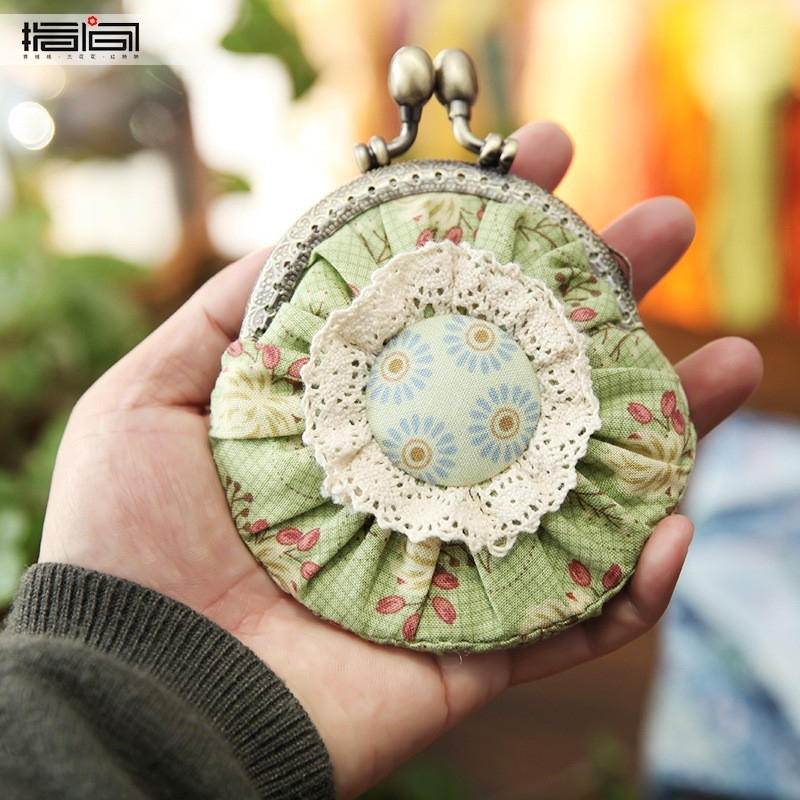 Set križnog šava: pastoralni stil, motivi cvijeće/trava/lišće na pamuk-lanom platnu